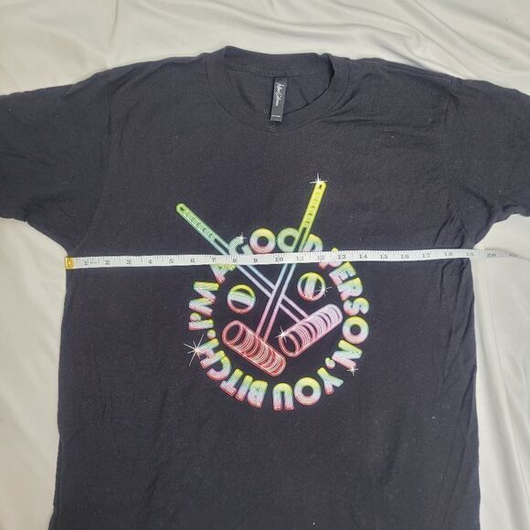 ADAM SELMAN x HEATHERS‎ t-shirt I'm a good person black tee M - Picture 7 of 9